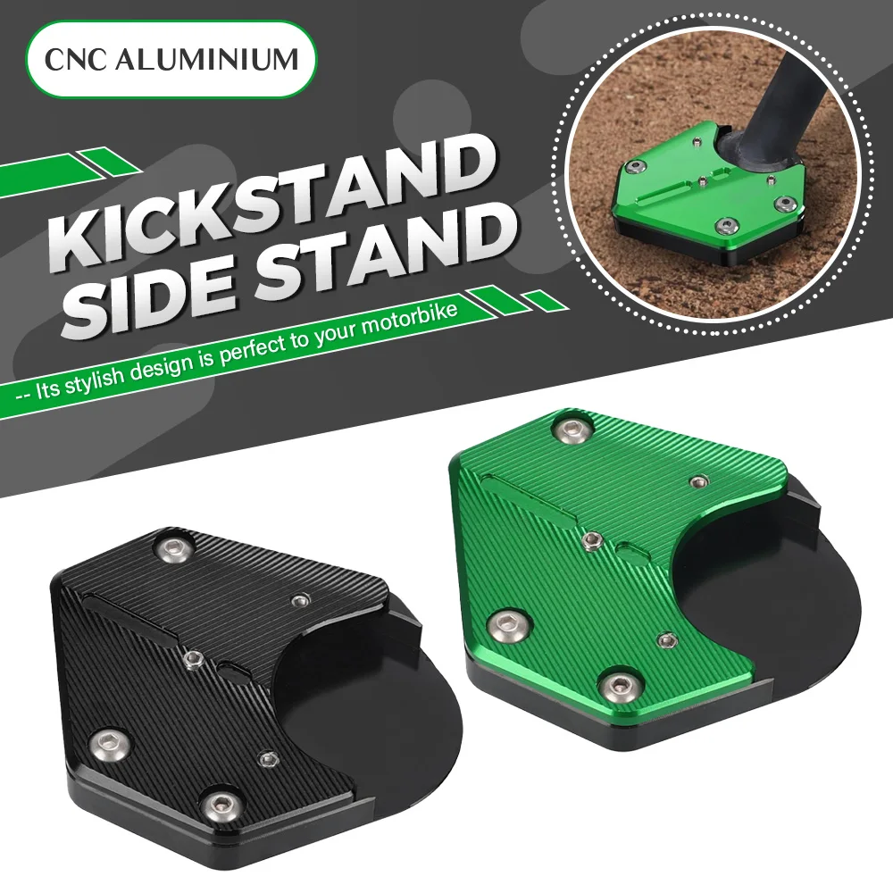 

FOR Kawasaki KLR650 2008-2024 Motorcycle Accessories Kickstand Foot Side Stand Enlarge Extension Parts Enlarged Base KLR 650