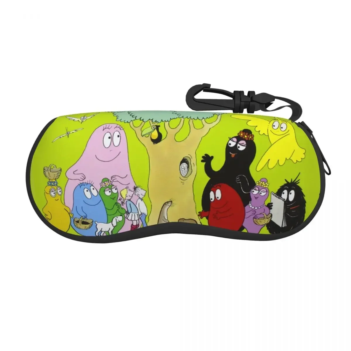 Les Barbapapa Cartoon Shell Eyeglasses Case Women Men Cute TV Series Glasses Case Sunglasses Box Pouch