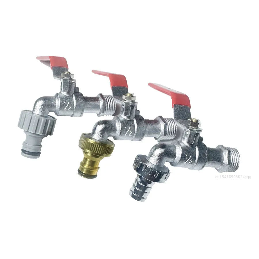 Zinc alloy faucet Long handle ball valve type Outdoor Garden Irrigation Garden faucet 1/2