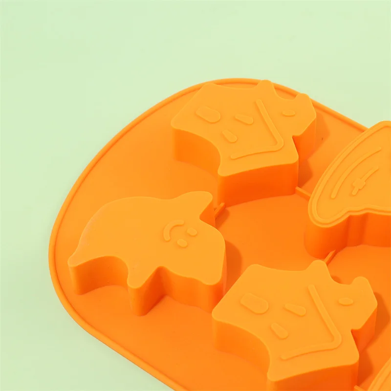 2 szt. Halloweenowy zestaw silikonowe formy do ciasta forma do pieczenia z dynią duch nieprzywierający DIY kapelusz czarodzieja forma do pieczenia forma do czekolady i pieczenia kości czaszki