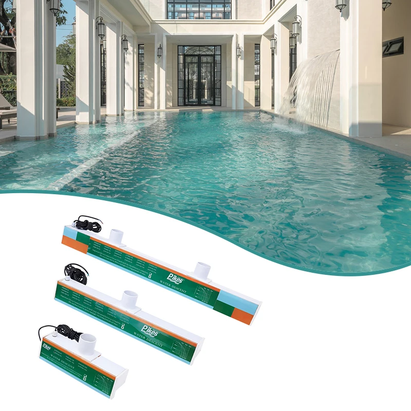 

STLF Water Descent Wall Install Acrylic Waterfall for Swimming Pool Waterfall Fountain with LED Light Strip