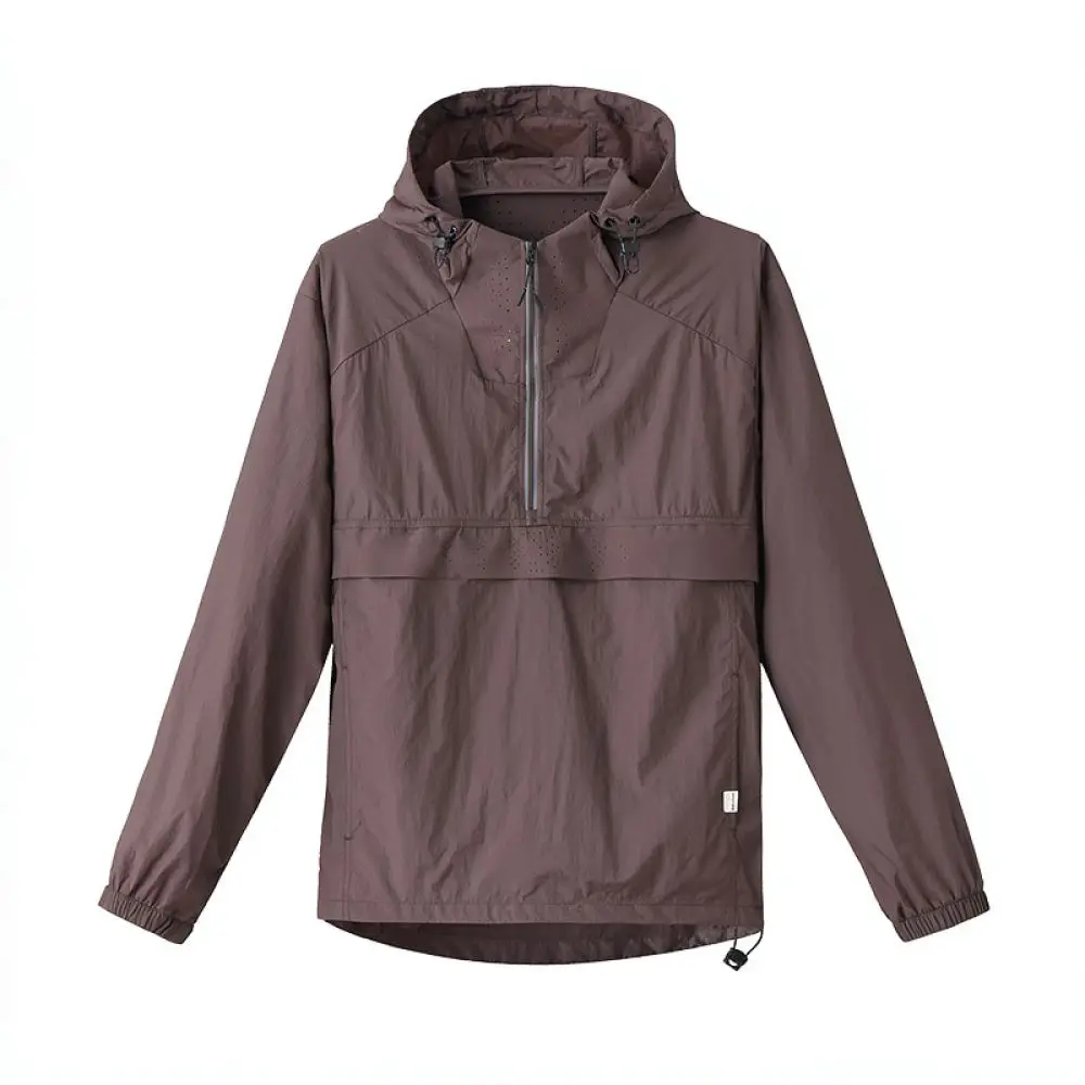 Breathable Outdoor Sun Protection Jacket Hooded Cooling Skin Coat Unisex UPF50 Plus Windproof For Trekking Daily Commute