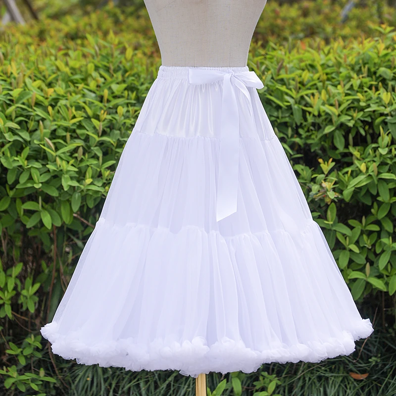 Skirt Support Lolita Clouds Support Lolita 55cm Daily Violence Boneless Soft Yarn  Cotton Candy Puff Petticoat Summer