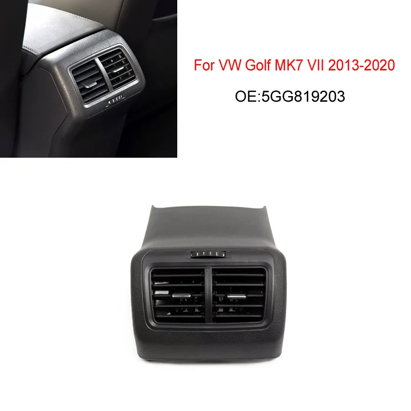 

For VW Golf MK7 VII 2013 2014 2015 2016 2017 2018 2019 Rear Air A/C Outlet Vent Assembly