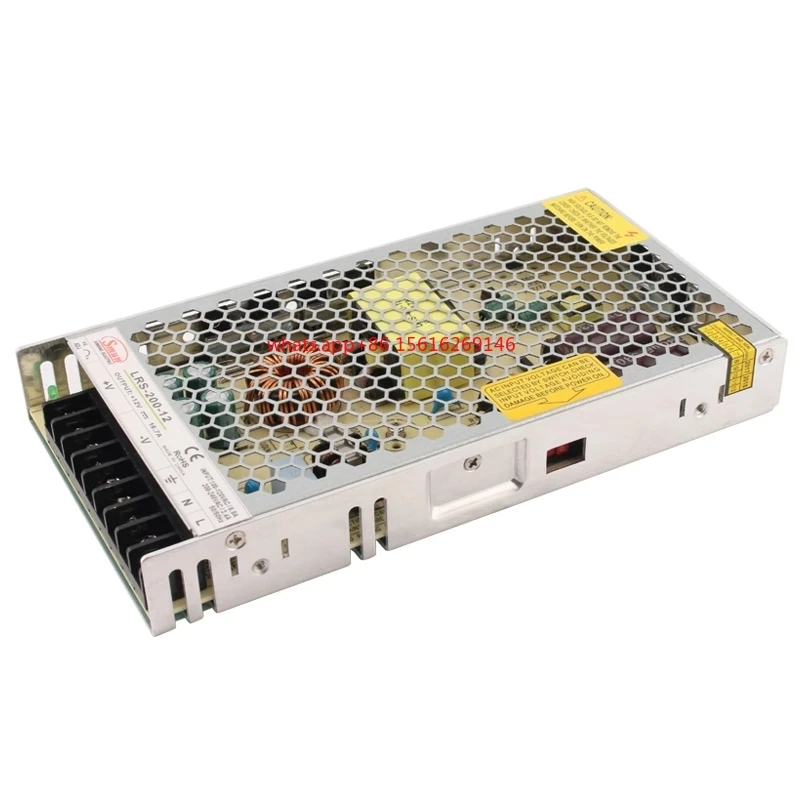 

Original Mean Well LRS-200 12V 24V Single Output Switching Power Supply 3.3V 4.2V 5V 12V 15V 24V 36V 48V 200W LRS-200-24
