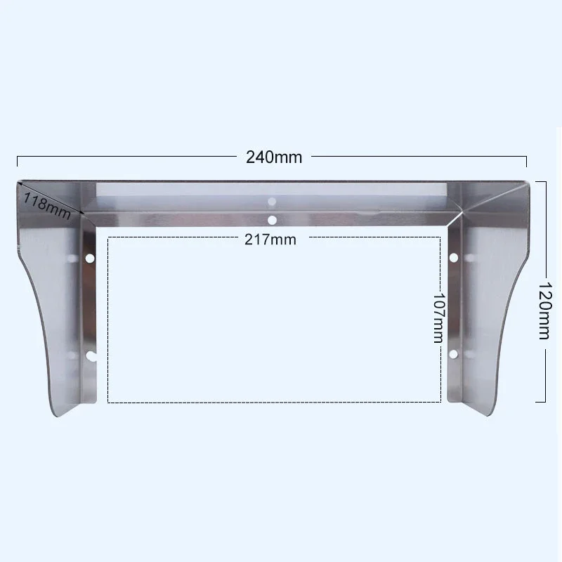 Imagem -04 - Tampa Impermeável do Metal para o Soquete Door Lock Rfid Access Control Machine System Campainha Leitor Proteção de Aço Inoxidável