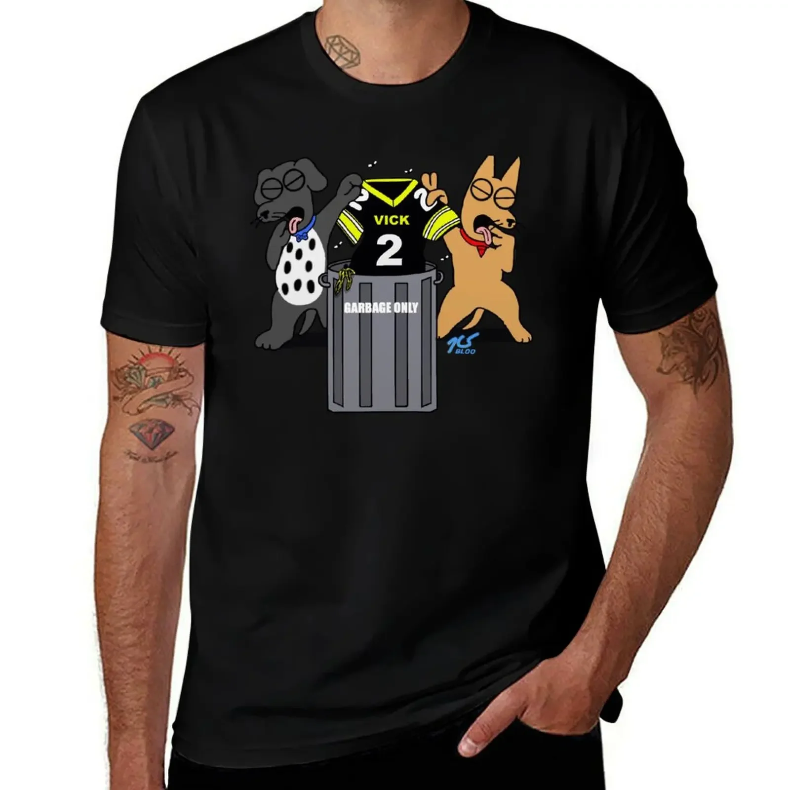 

Bloo & Roo Trash Michael Vick T-Shirt vintage anime shirt luxury clothing labubu funny t shirts men