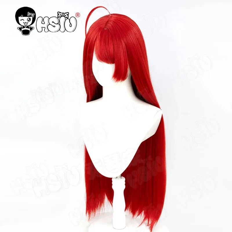 CyHindenburg Cosplay Wig Fiber synthetic wig「HSIU」Red long Wig Game Azur Lane Hindenburg Hildegard‌ Cosplay Wig