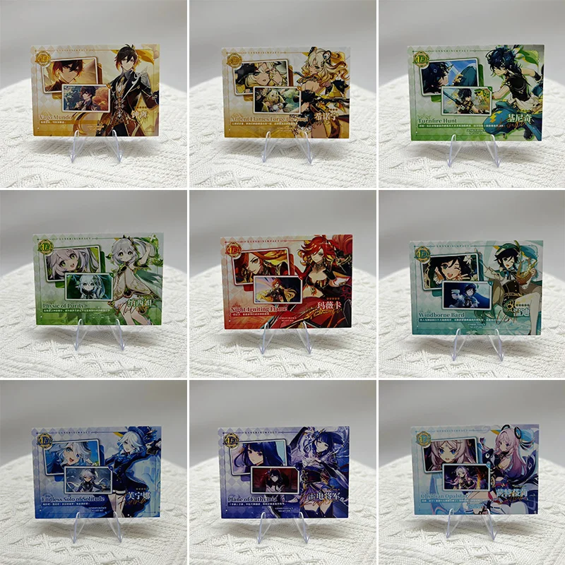 

Anime Goddess Story AEP Cards Raiden Shogun Nahida Furina Zhongli Collectible Cards Christmas Birthday Gifts Children's Toys