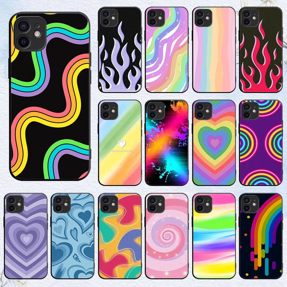 Flexible TPU Case For iPhone X XS 7 8 11 14 15 Plus Pro Max WX-24 Free Colorful