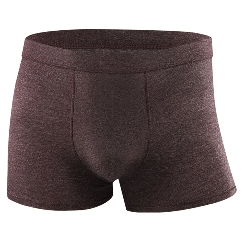 ملابس داخلية للرجال بلون سادة قابلة للتنفس، سراويل داخلية بسيطة ومريحة ومتعددة الألوان