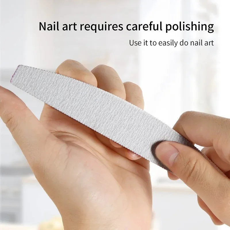 Lote de 5 Limas de Uñas de Colores Variados, Grano 80/100, Limas Profesionales de Papel de Lija para Remover Cutículas, Juego de Herramientas de Manicura