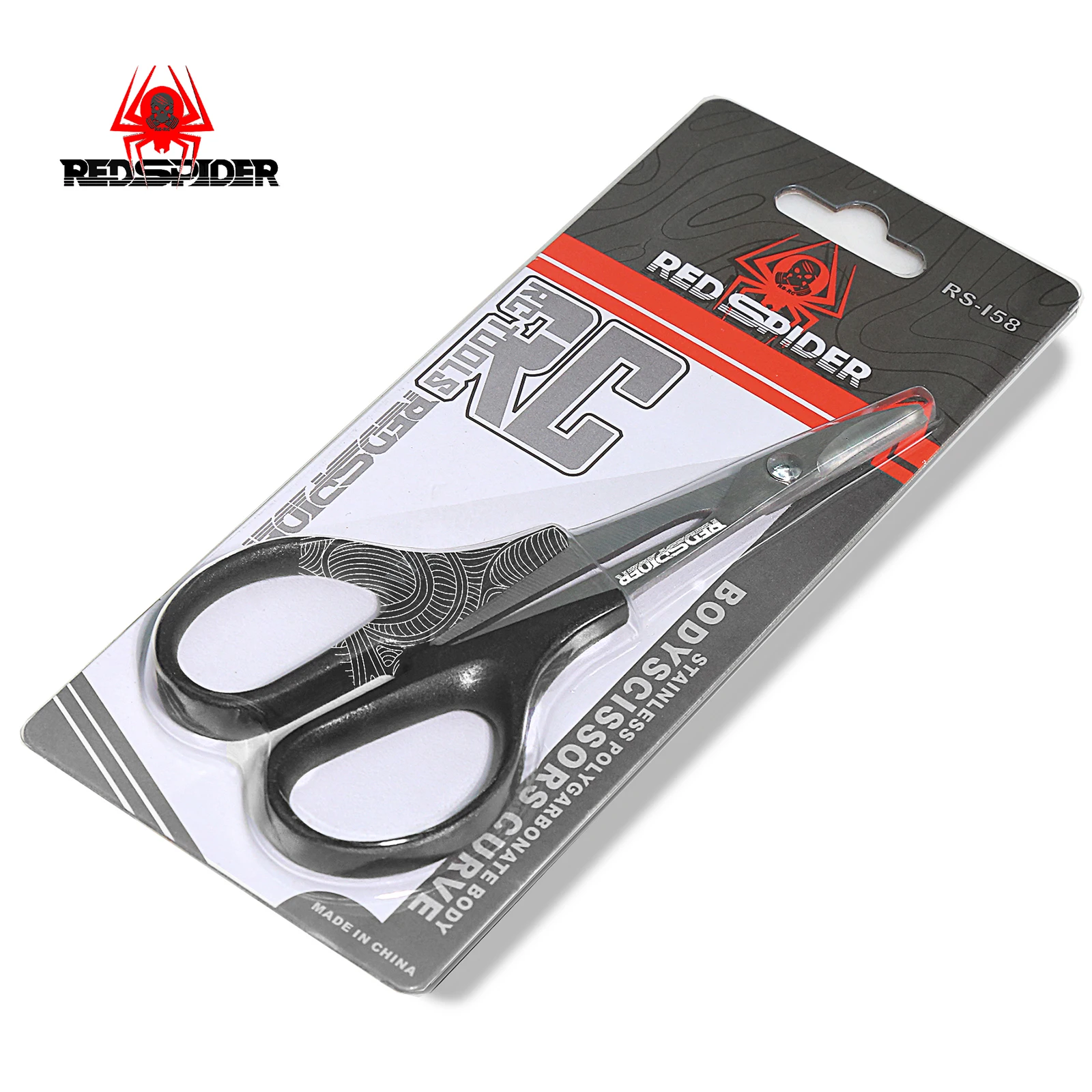 RED SPIDER RC Car Shell Scissors Curved Blade Scissors for Model Car Body Cutting Trimming Accessory Tool for RC Model Body