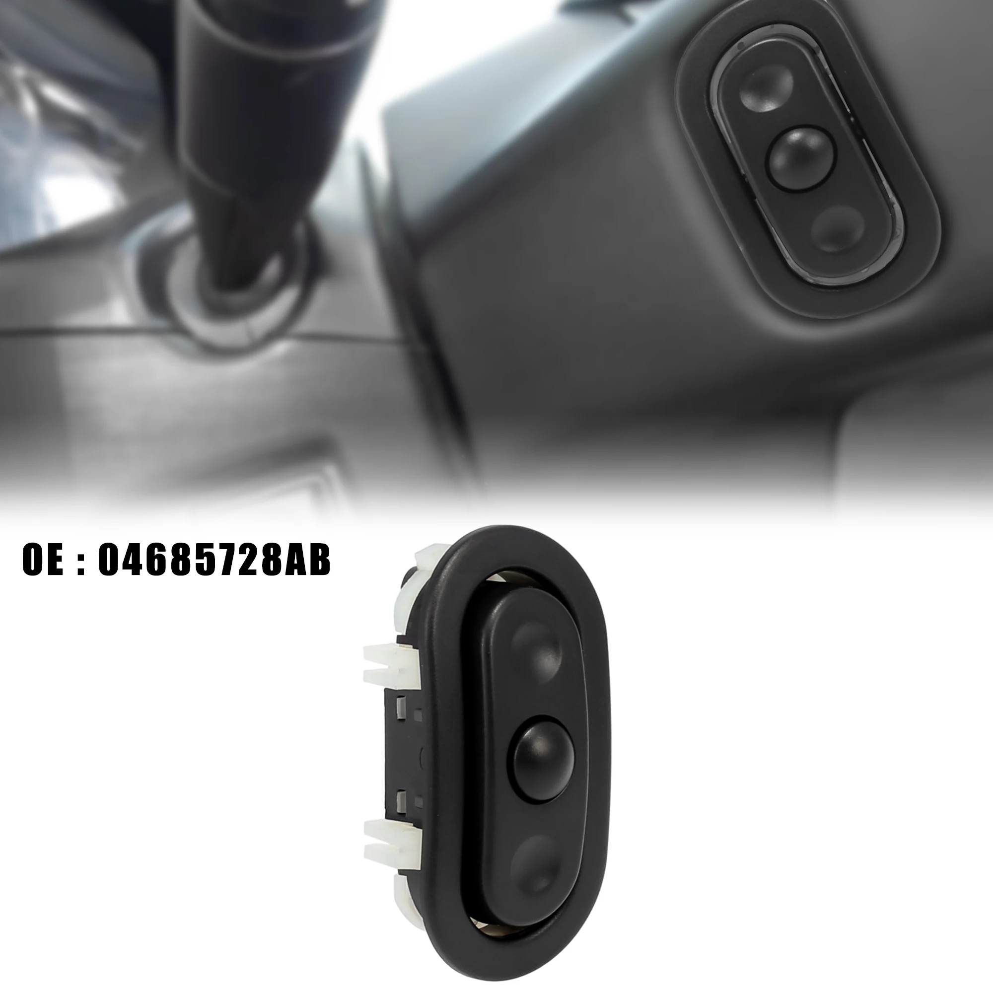 X Autohaux Pair Radio Control Steering Wheel Switches Replacement for Chrysler for Jeep for Dodge for Ram 04685729AB 04685728AB