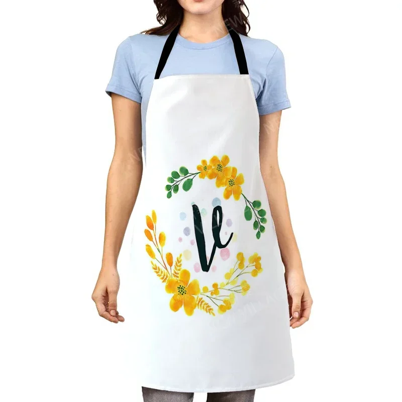 Aesthetic Women kitchen apron kids original Children Waterproof girl fashionable princess waiter work apron oil proof letter