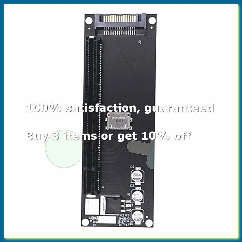 PCIe to SFF-8611 Adapter Oculink SFF-8611 to PCIe PCI-Express 16X 4X Adapter with SATA Power Port for Mainboard Graphics