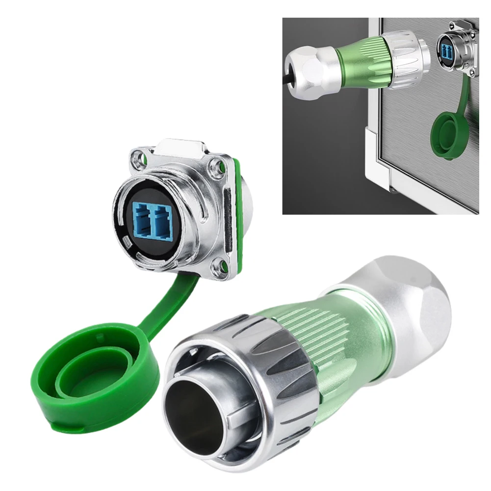 

1pc DH-24 Fiber Optic Connector Signal Connector Waterproof For Automation Equipment Solar Energy Systems