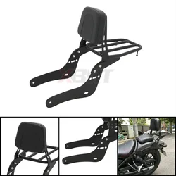 Motorcycle Backrest Sissy Bar with Luggage Rack For Honda Rebel CM300 CM500 CMX300 CMX500 2017-2025