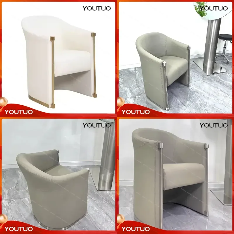 Trendy Barber Shop Perm and Dyeing Area Special Chair Simple Hair Salon Hairdressing Modern Style Factory Direct Sales