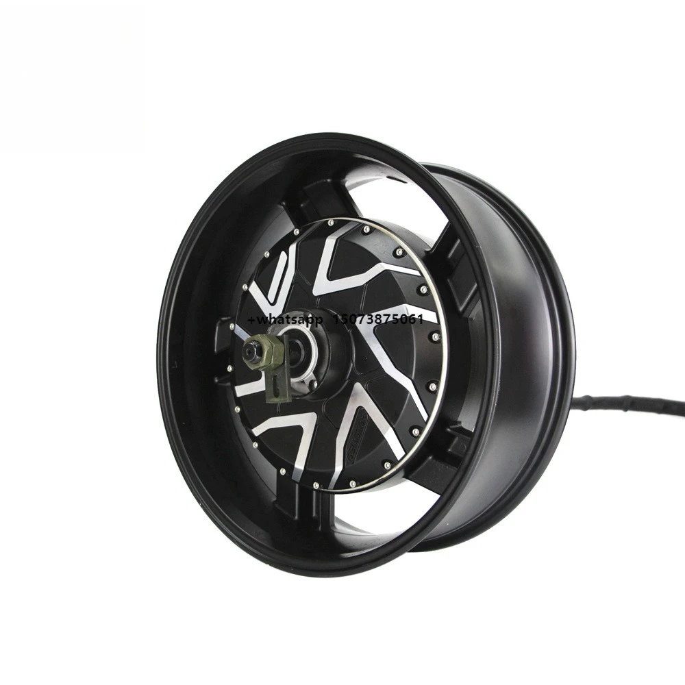 

QSMOTOR 17X6.0 Inch 273 12000W V4 72V 150kph Electric New Brushless DC Wheel Hub Motor High Performance Motorcycle Motor