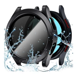 Screen protector for Samsung Galaxy watch 6 Case 44mm 40mm Tempered Glass PC bumper Cover Anti-Spy Shockproof galaxy watch6 case