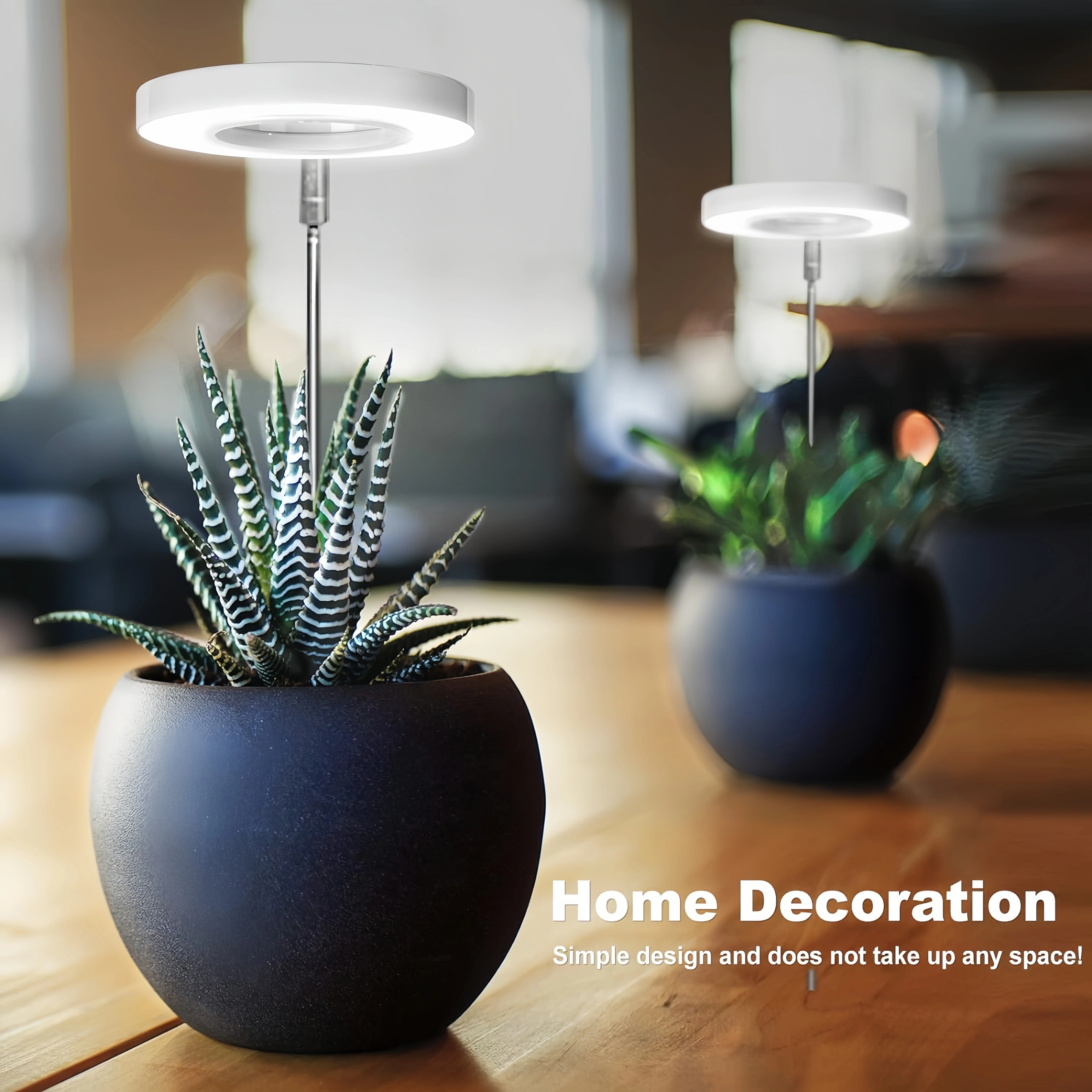 Plant Grow Light,LED Growing Light Full Spectrum for Indoor Plants,Height Adjustable, Automatic Timer,Idea for Small Plant Light