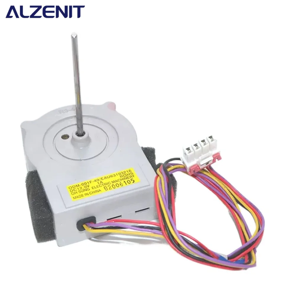 New Cooling Fan Motor EAU63103216 For LG Refrigerator ODM-001F-49 DC 12V Fridge Radiator Freezer Parts