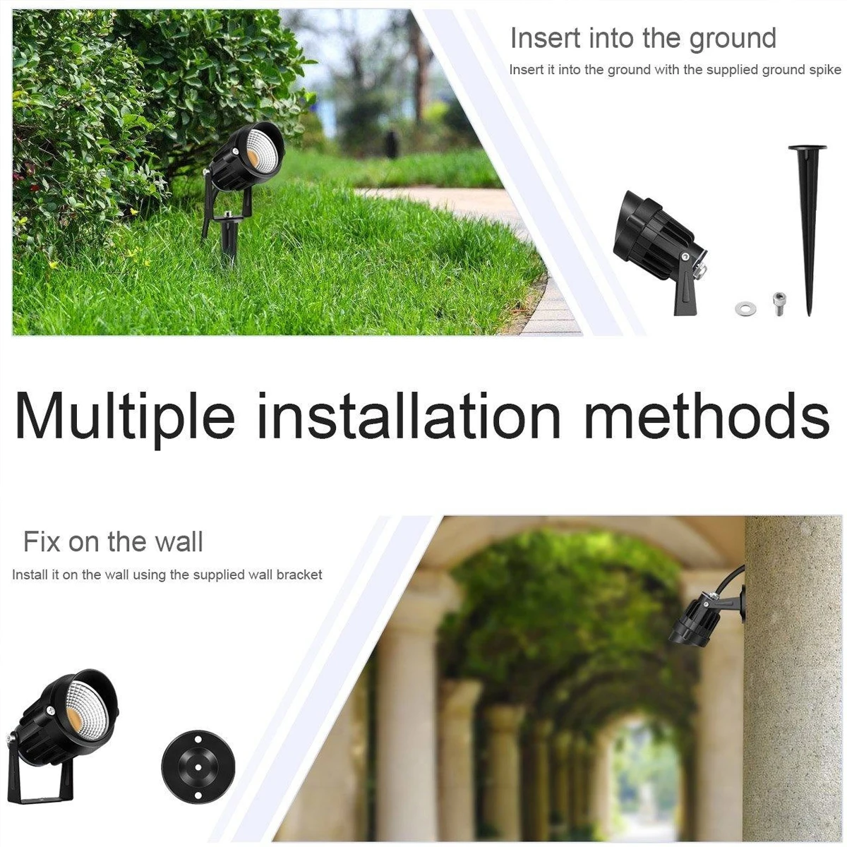 

Creative Outdoor Waterproof Courtyard Lamp Remote Control For Garden Lawn Decoration Black Warm