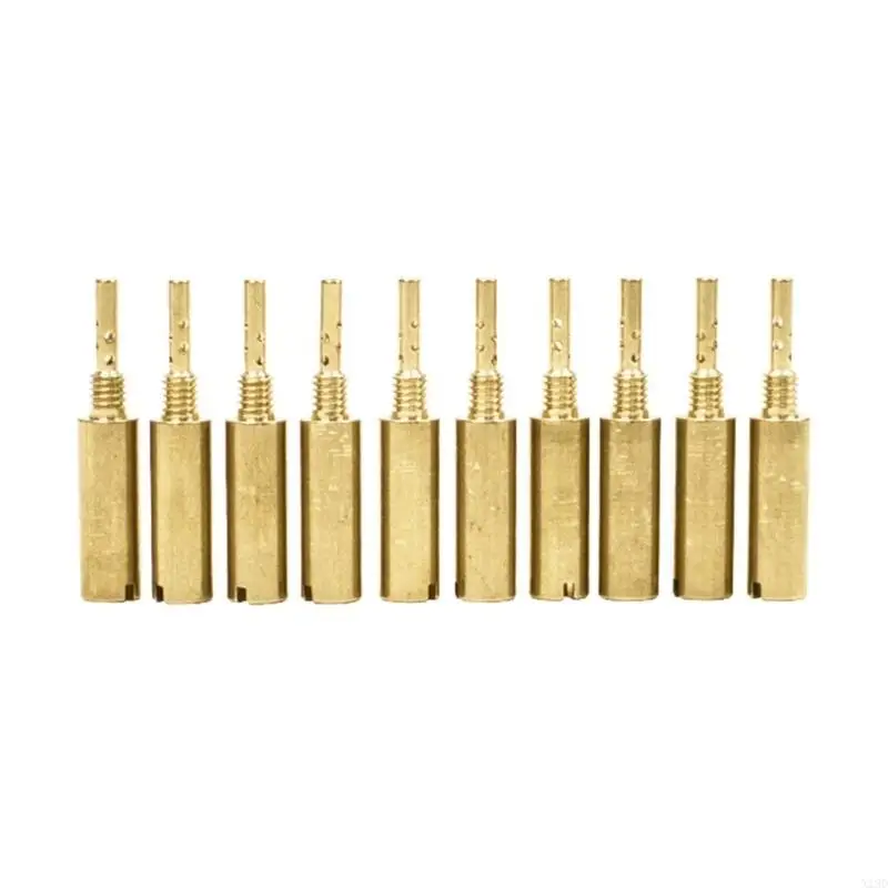 X13d 10pcs Carb Mlow Jet-замена мотоцикла Мотоцикл Brass Carb Jet #30 32 35 38 40 42 45 48 50 55 для N424-22