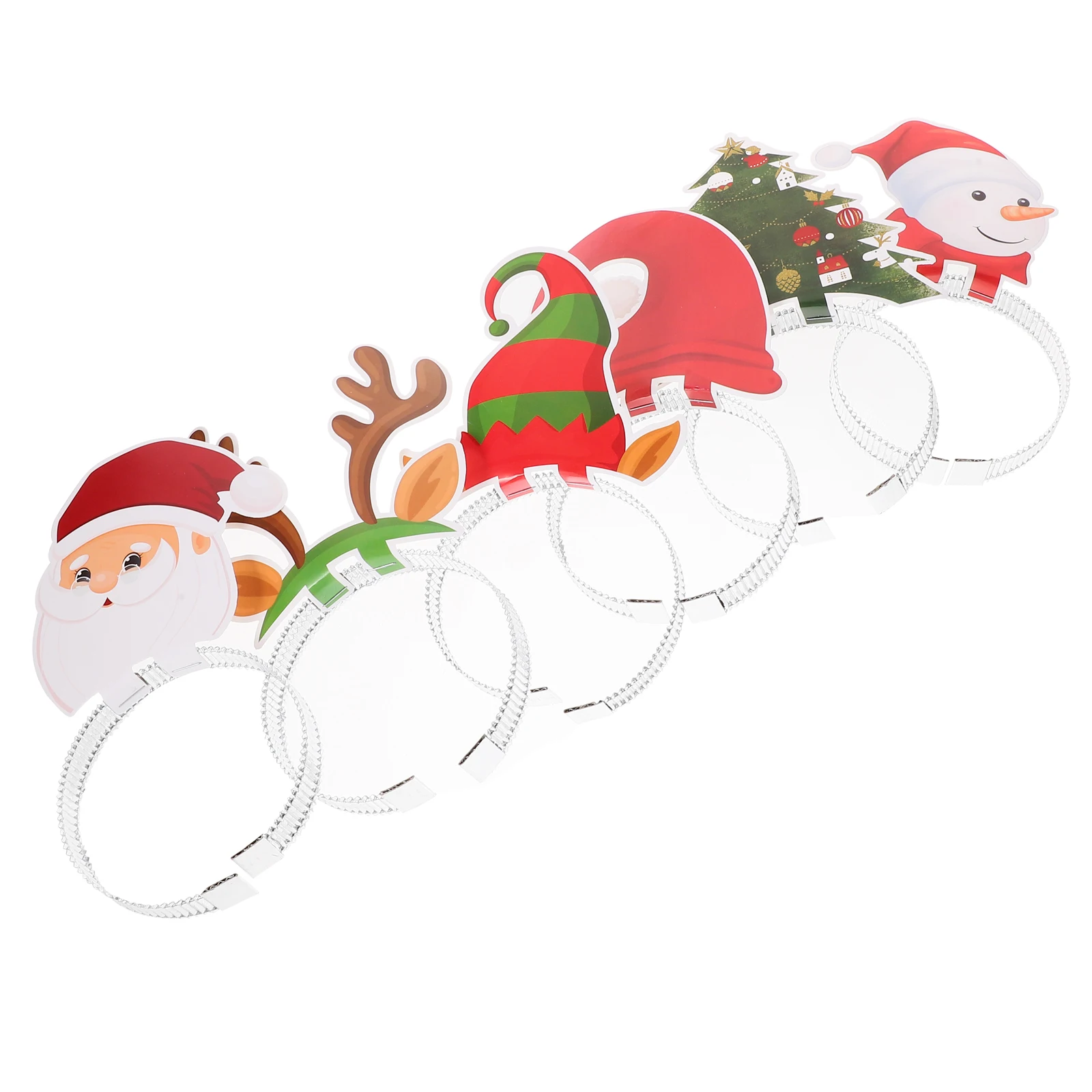 

6Pcs Christmas Headbands Xmas Hair Hoops Lightweight Durable Party Cosplay Hair Decorations Xmas Party Accessories