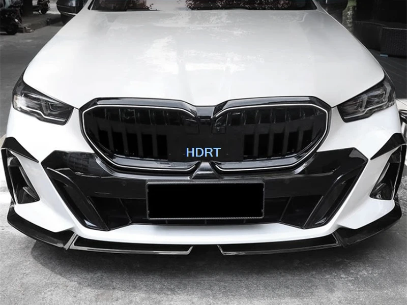 تصفيف السيارة المصد الأمامي سباق الشوايات غطاء جزء حامي اكسسوارات الديكور الخارجي ملصق لسيارات BMW 5 Series G60 2024 +
