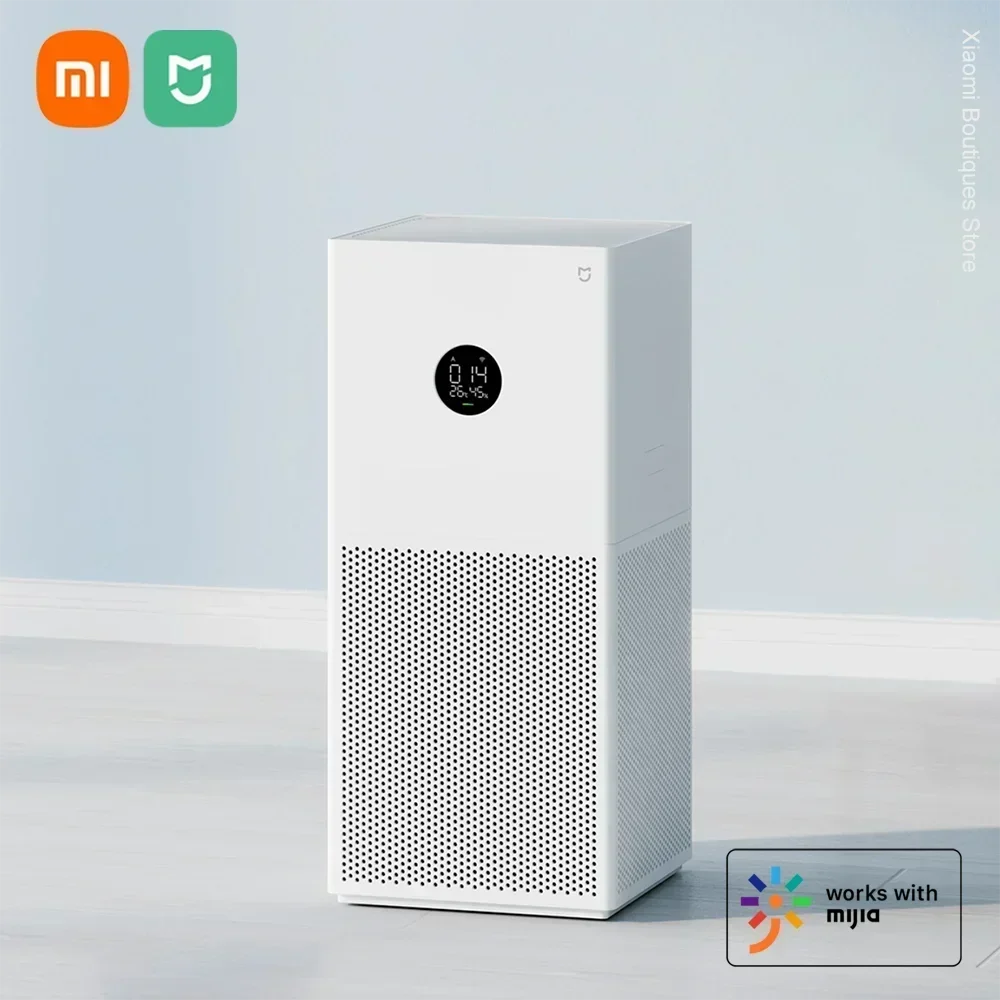جهاز تنقية الهواء الذكي Xiaomi Mijia 4 Lite - يزيل رائحة البكتيريا الفورمالديهايد PM2.5 مع جهاز التحكم عن بعد في التطبيق مزيل الروائح الكريهة منخفض الضوضاء