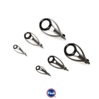 Anillo de Alonita con punta superior Fuji Original, guía de alta calidad, reparación de caña de pescar, guías DIY, varilla construida, 2 uds.