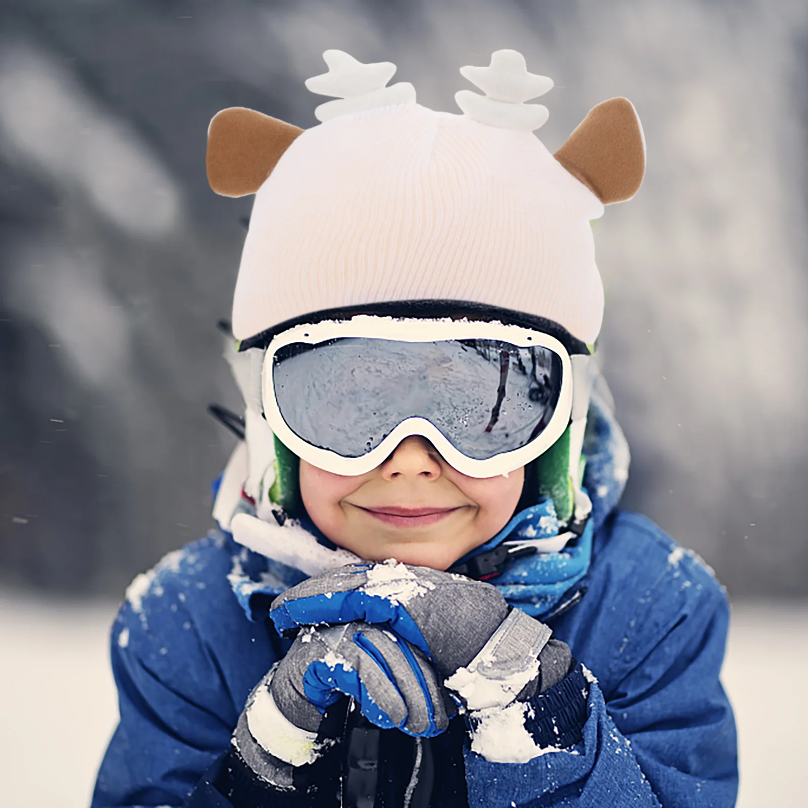 

Ski Cover Cartoon For Winter Skiing Snow Sports Protector Lightweight Portable Yarn Cover