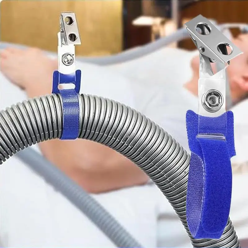 Perlengkapan Trakeostomi Tempat Kanula 4 Buah Adaptor Braket Dudukan Manajemen Konektor untuk Keselamatan Tabung Wanita Pria Tidur