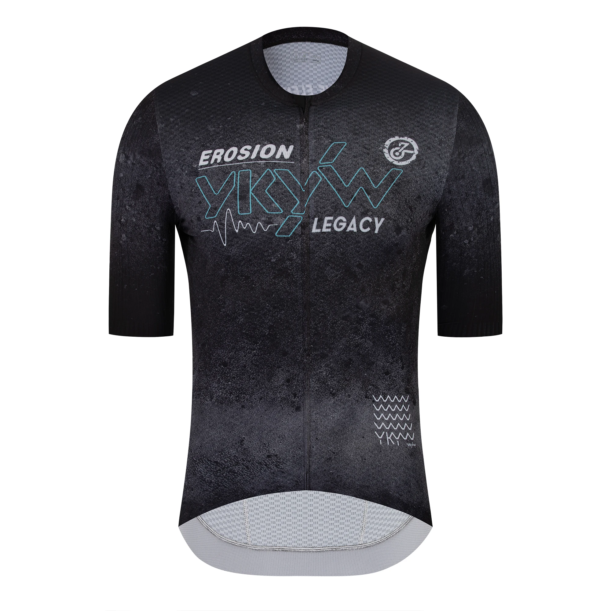 YKYWBIKE Herren 2026 Sommer Kurzarm-Radtrikot Pro Leichtgewichtig Atmungsaktiv Schnelltrocknend Hochelastisch Rennrad MTB Oberteil – Detail 12