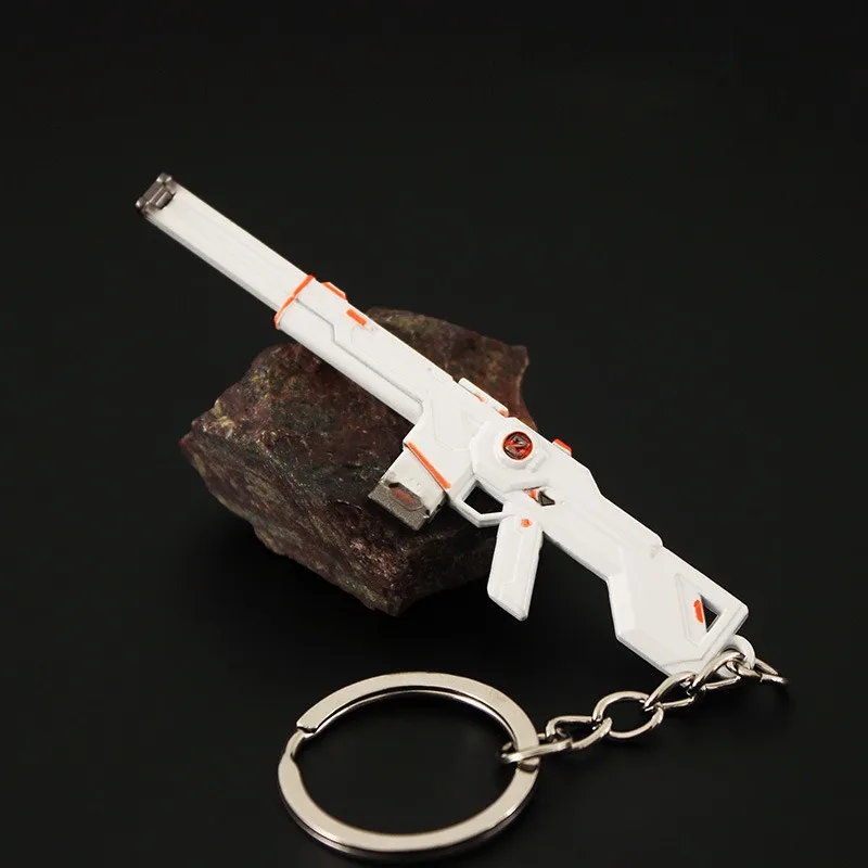 9cm Valorant Weapon Phantom SPECTRUM Gun Keychain Reaver Karambite Knife Metal Model Manga Peripheral Machine Gift Toys for Kids