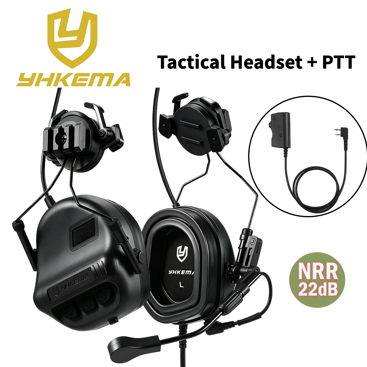 yhkema-e80-cuffie-antirumore-per-tiro-cuffie-tattiche-da-caccia-protezione-uditiva-elettronica-con-riduzione-attiva-del-rumore-e-adattatore-ptt