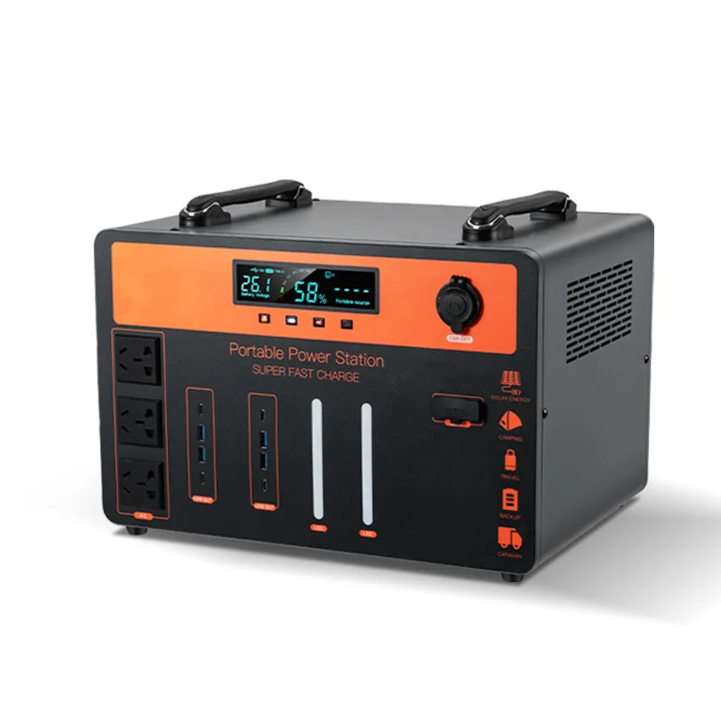 

High-Power Portable Power Station Large Capacity LiFePO4 Battery Outdoor Mobile Camping Style MPPT UPS Bidirectional Charge Car