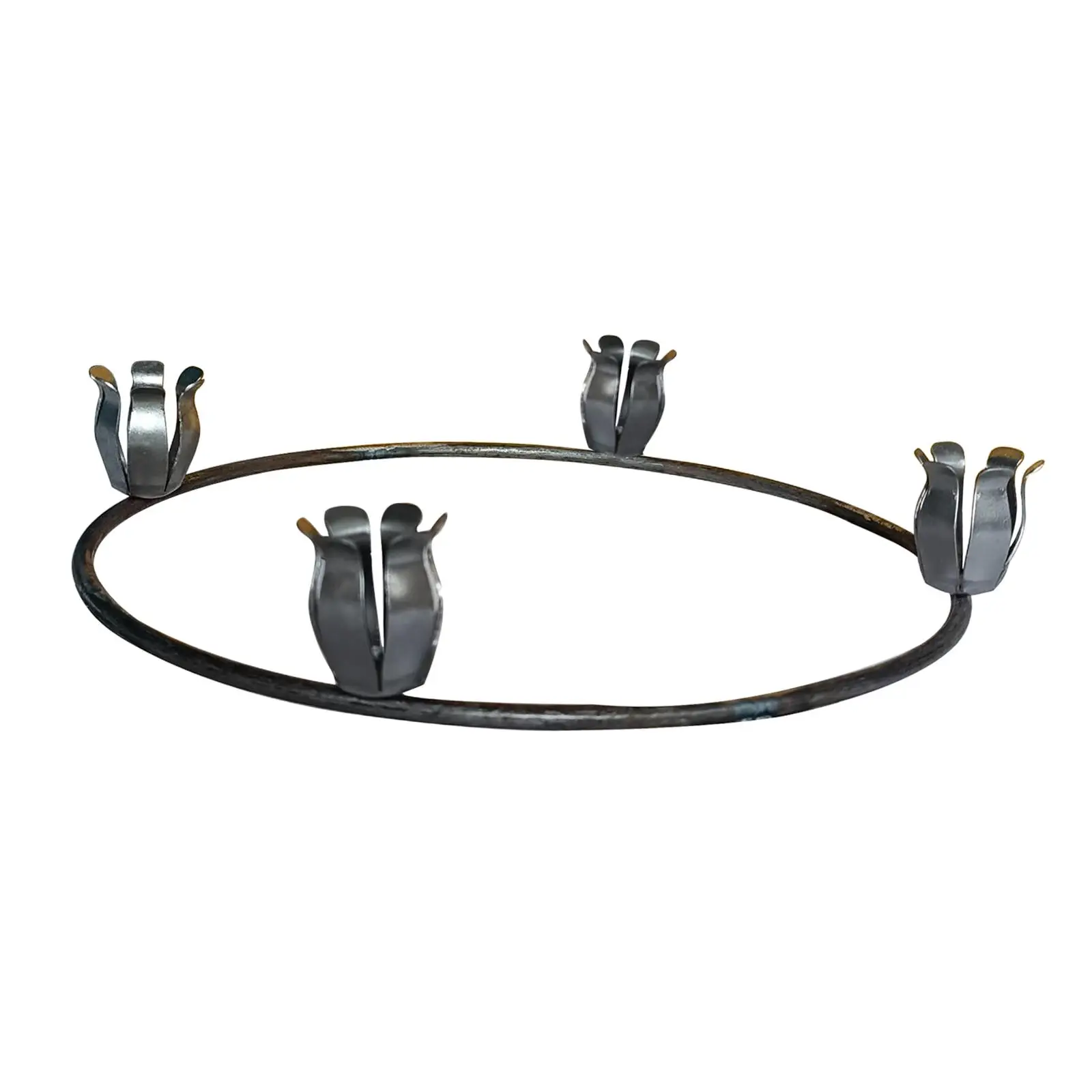 Round Taper Candle Holder Table Decoration Petal Shaped Holder Decorative Desk