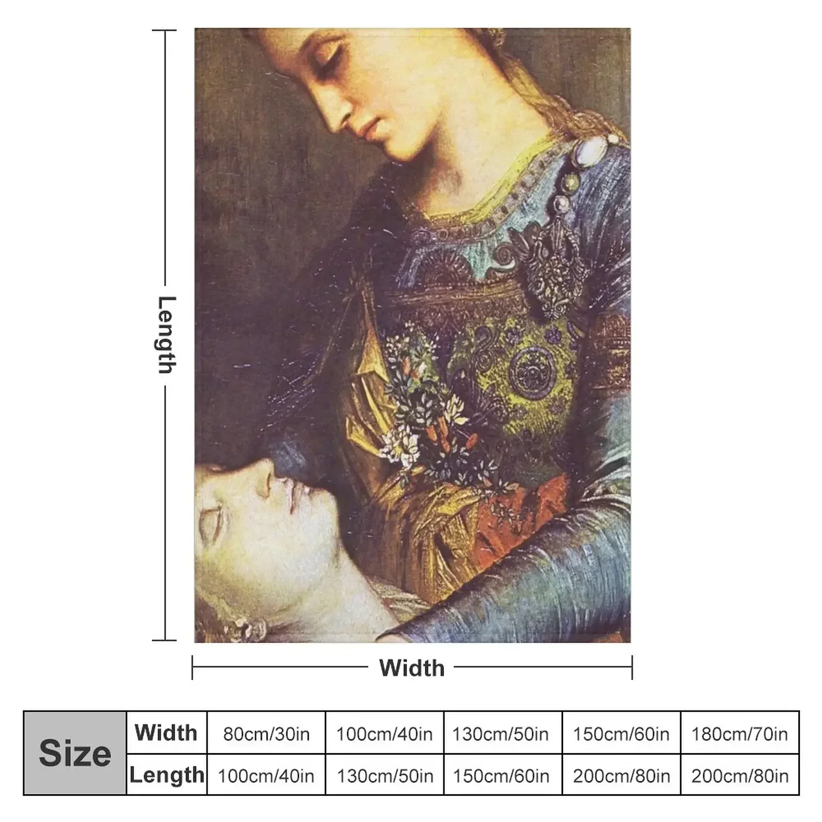Orpheus and Euridice by Gustave Moreau Throw Blanket Warm For Baby for winter Camping Flannel Fabric Blankets