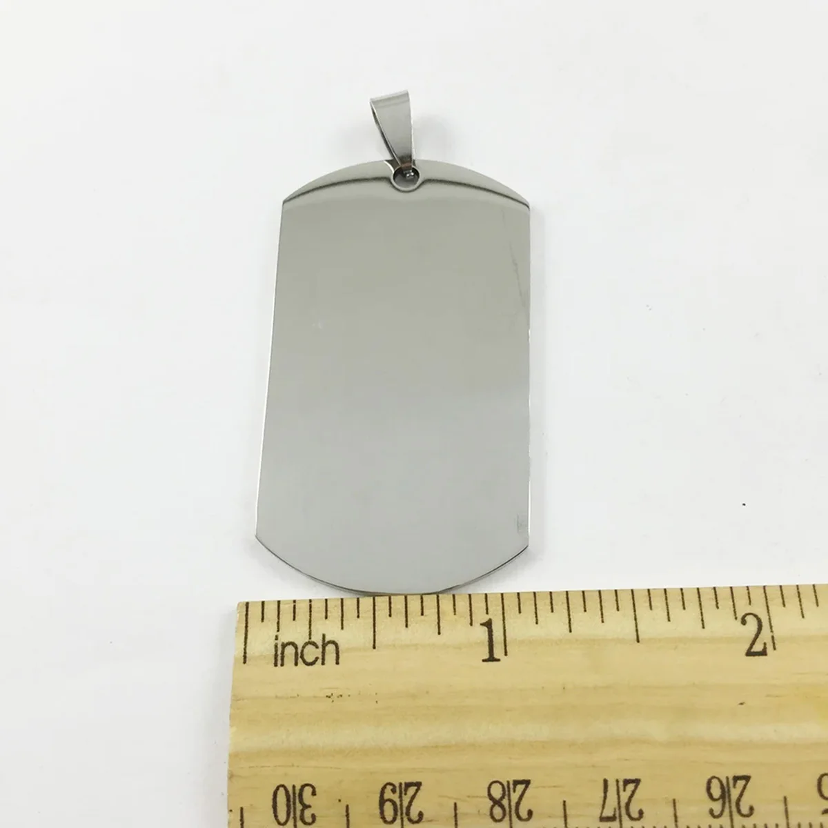 200pcs/lot Personalized Blank Stainless Steel Dog Pet Tag Military Dog Tag Pendant Charm Both Mirror  Polished Jewelry Pedant