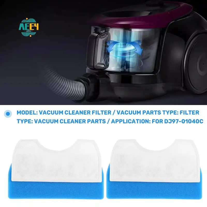 

AEE4-10Set Blue Sponge Filter White Cotton Liver Filter For DJ97-01040C Series Vacuum Cleaner Parts
