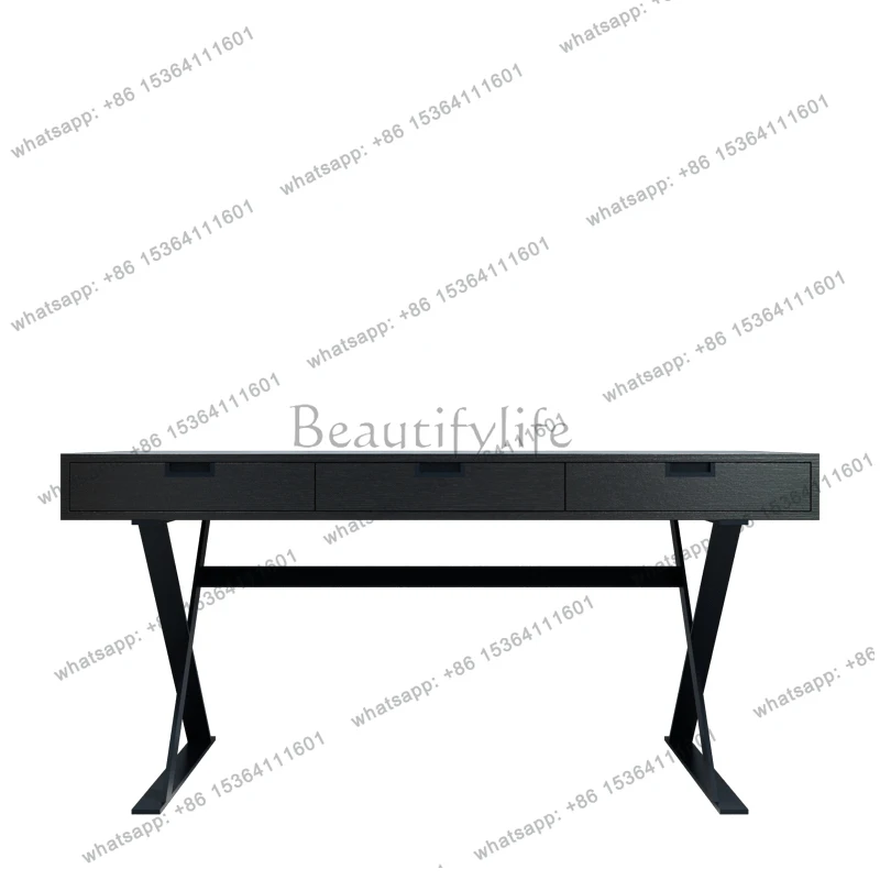 Black Designer Modern Office Desks Storage Drawers Asthetic Organizer Standing Computer Desks Study Home Escritorio Furniture
