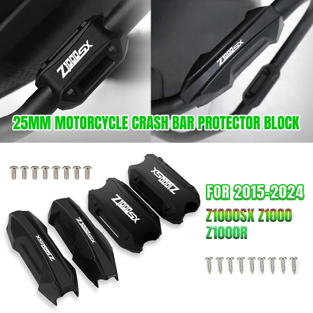 

Motorcycle Bumper Engine Guard 25MM Protection Block Crash Bar Decorative For Kawasaki Z1000SX Z1000 Z1000R 2015-2024 2023 2022
