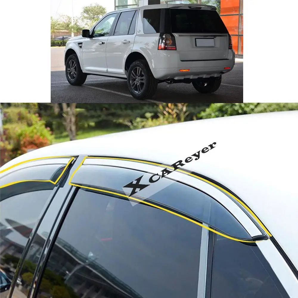 For LAND ROVER Freelander 2 2010 2011 2012 2013 2014 2015-2018 Car Sticker Plastic Window Glass Wind Visor Rain/Sun Guard Vent