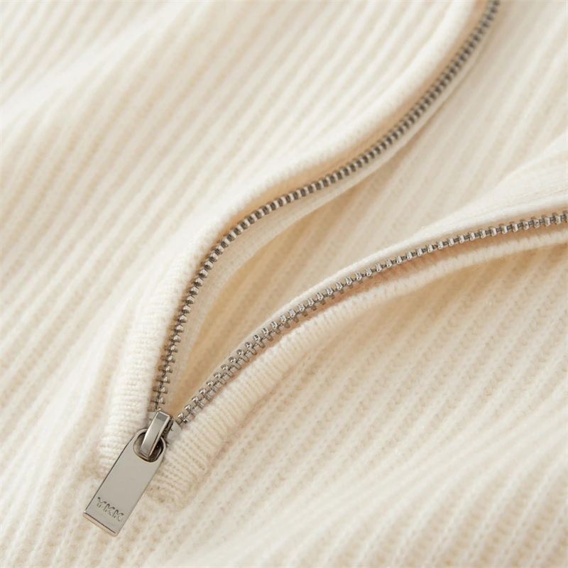 Autumn New Women's 100% Cashmere Sweater Female Solid Color Knitted Hooded Pullover Winter Loose Large Size Knit Jumper Classic
