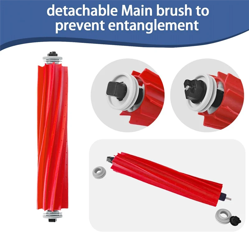 Accessories Kit For Roborock QV 35A / QR 798 Vacuum Cleaner Main Side Brush HEPA Filter Mop Cloth Dust Bag