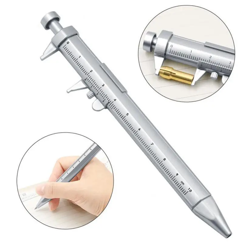 Multifunction Caliper pen Ball-Point 0.5mm ballpoint pen Gel Ink Pen Vernier Caliper Roller Ball Pen Creativity Stationery