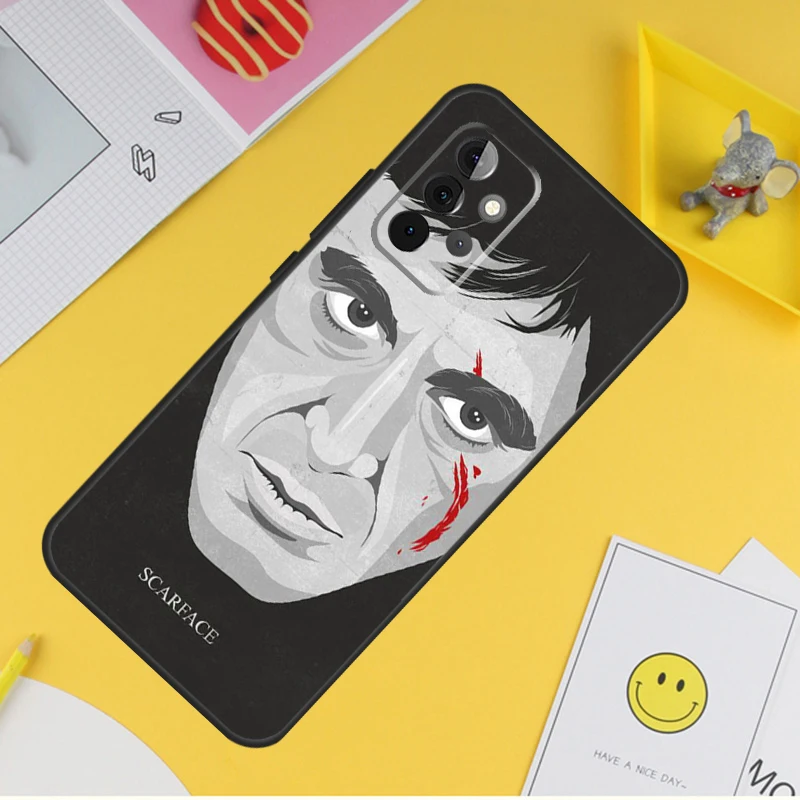 Scarface Al Pacino Tony Montana Cover For Samsung Galaxy A34 A35 A14 A15 A25 A53 A33 A13 A52 A32 A12 A51 A71 A54 A55 Case image 4